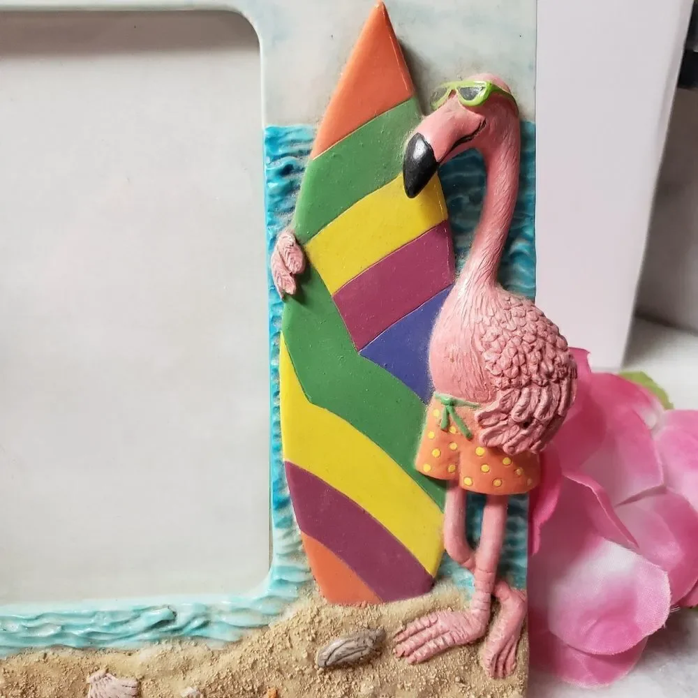 Flamingo ceramic Picture Frame 4x6